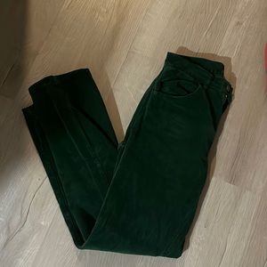 brandy melville green corduroy pants